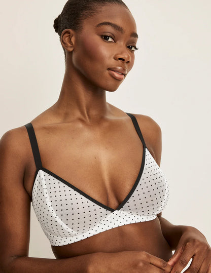 Mesh Deep V Bra