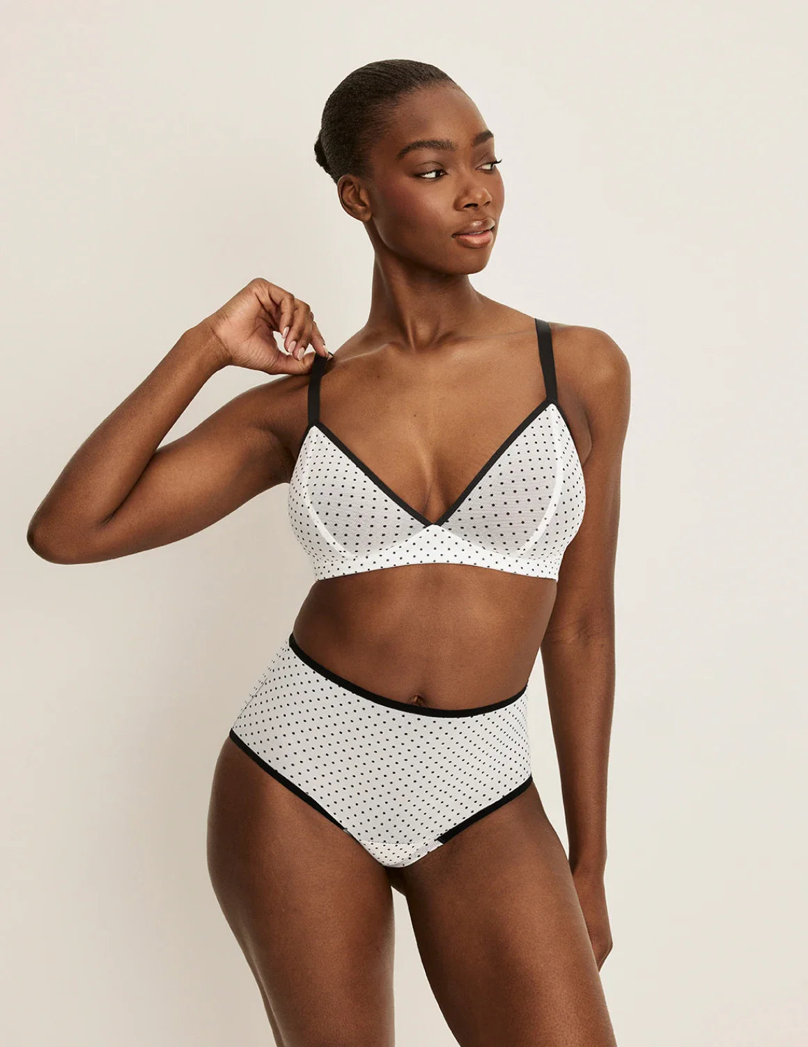 Mesh Deep V Bra