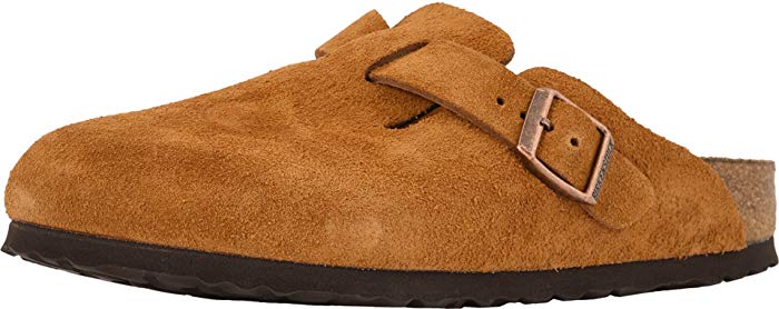 Birkenstock Boston Soft Footbed Suede Leather Clogs