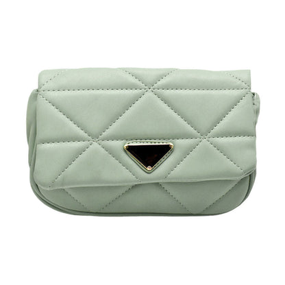 Faux Leather Rectangle Clutch Crossbody Bag