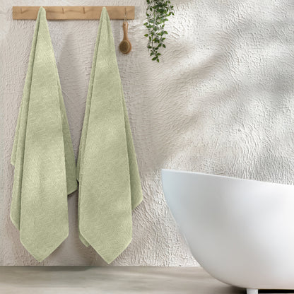 Elegant Comfort 2-Pack Premium Turkish Cotton Braided Bath Towel Set, 27 x 54 inch