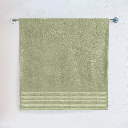 Elegant Comfort 1-Piece Premium Turkish Cotton 4 Lines Stripe Jumbo Towel, 35x 70 inch