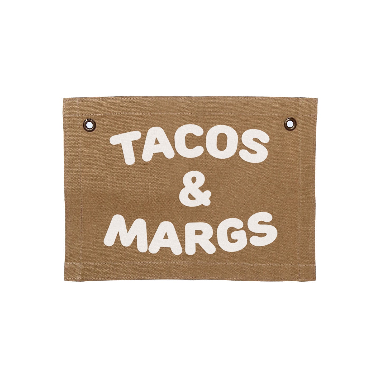 Frankie Jean Tacos & Margs Small Canvas Flag