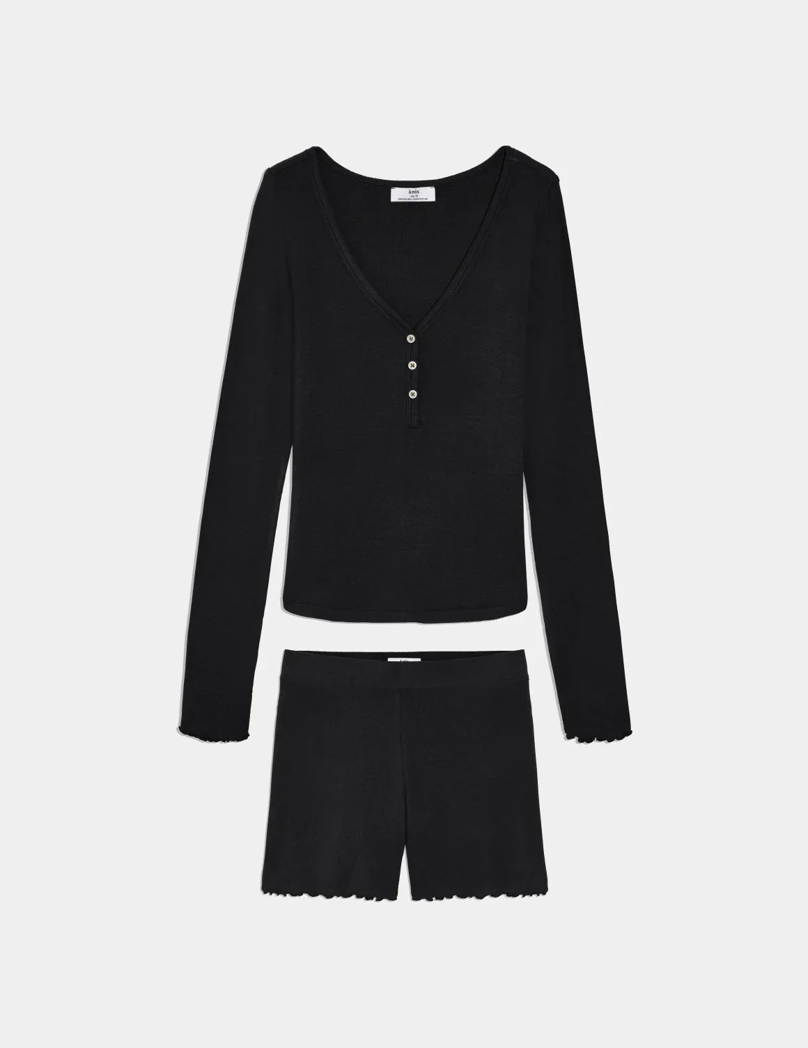 Modal Rib Henley Sleep Set
