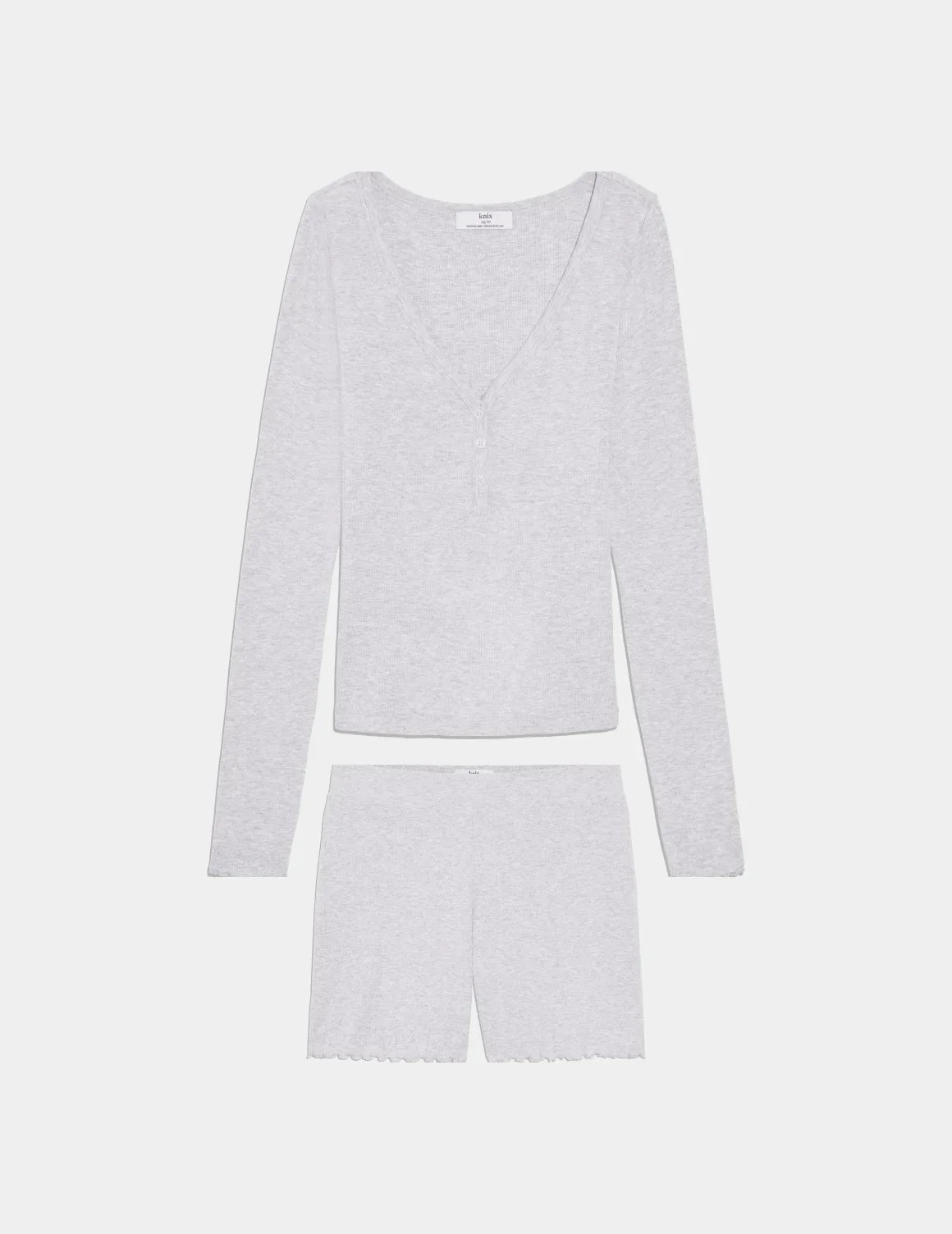 Modal Rib Henley Sleep Set