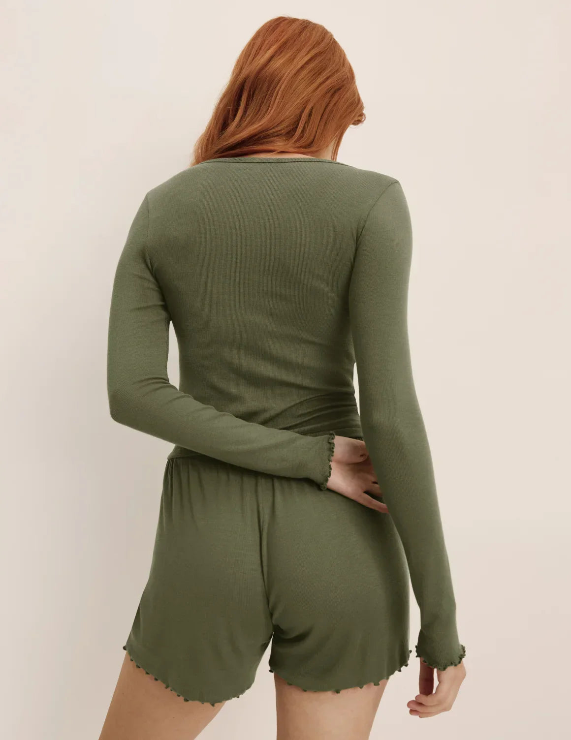 Modal Rib Henley Sleep Set