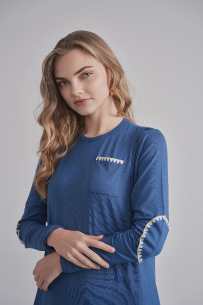Ecru Stitch Nursing Nightgown