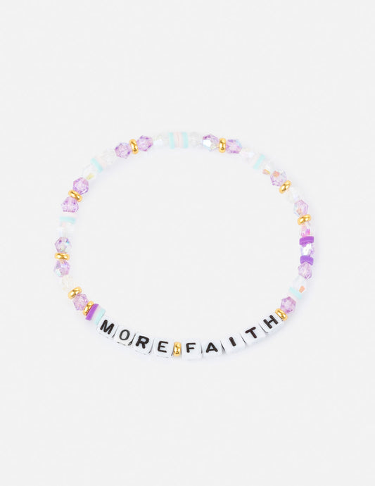Elevated Faith More Faith Letter Bracelet