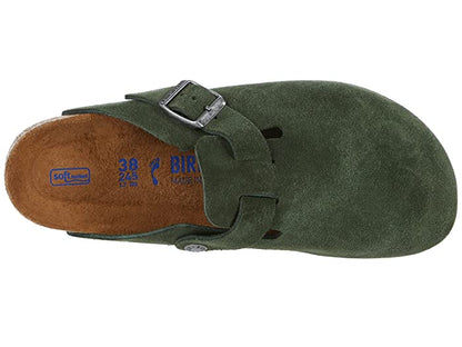 Birkenstock Boston Suede Leather Clogs