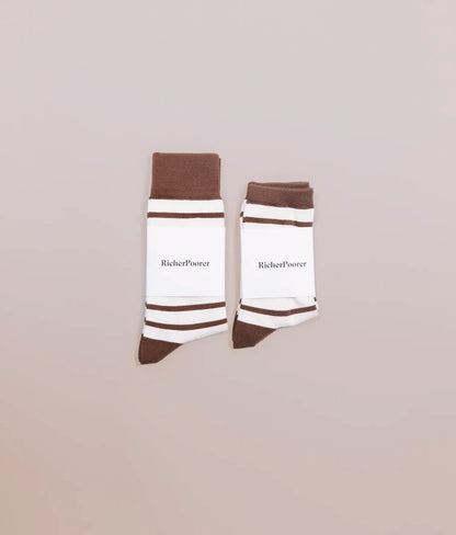 Mens Crew Sock - Cotton Blend - Mustang Comi Stripe