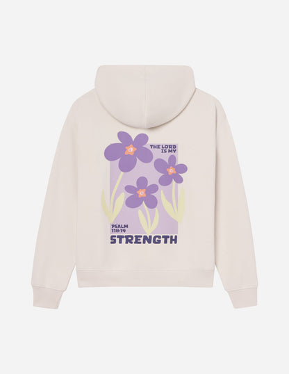 Elevated Faith My Strength Floral Unisex Hoodie
