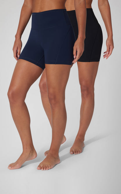 90 Degree by Reflex 2 PK 5" Wonderlink Super High Elastic Free Waistband Short