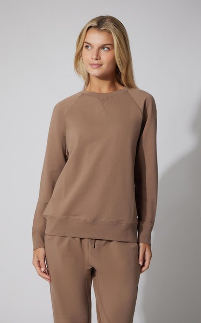 90 Degree by Reflex Terry Everyday Raglan Pullover Sweatshirt