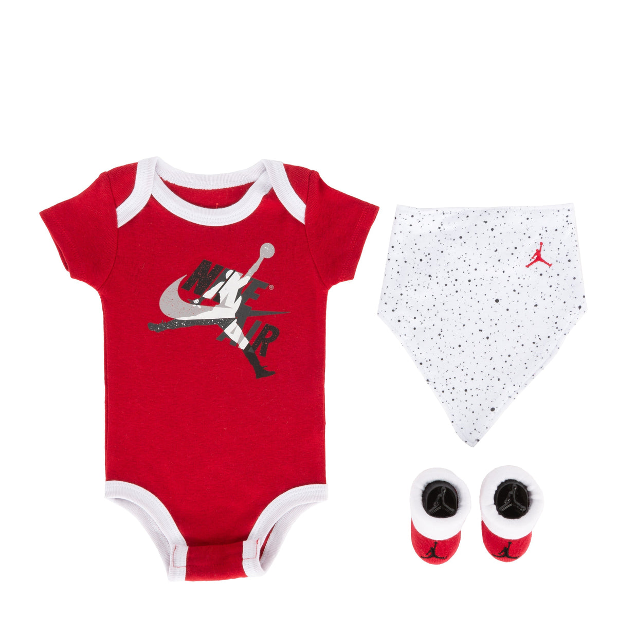 Air Jordan Baby Bodysuit, Bib And Booties 3-Pc Box Set Boots