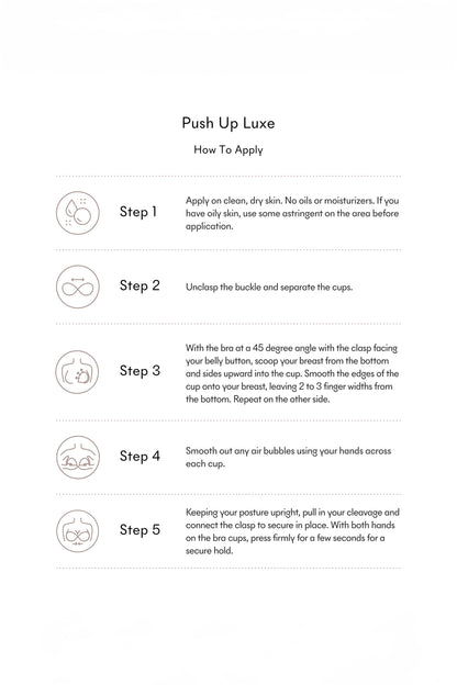 Push-Up Luxe Adhesive Reusable Bra
