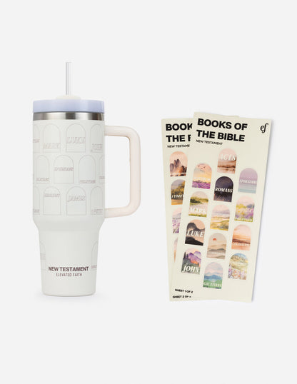 Elevated Faith NT Bible Checklist 40 oz Tumbler