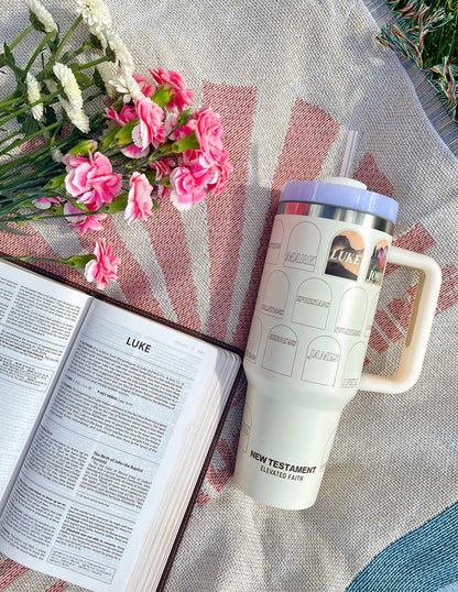 Elevated Faith NT Bible Checklist 40 oz Tumbler