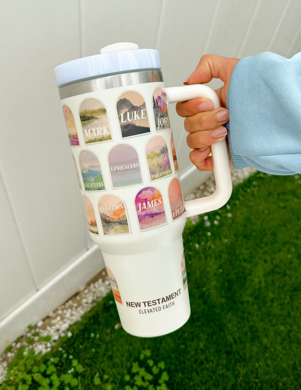 Elevated Faith NT Bible Checklist 40 oz Tumbler