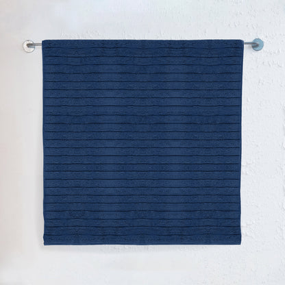 Elegant Comfort 1-Piece Premium Turkish Cotton Corduroy Stripe Jumbo Towel, 35x 70 inch