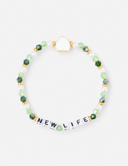 Elevated Faith New Life Letter Bracelet