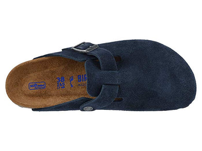 Birkenstock Boston Soft Footbed Suede Leather Clogs