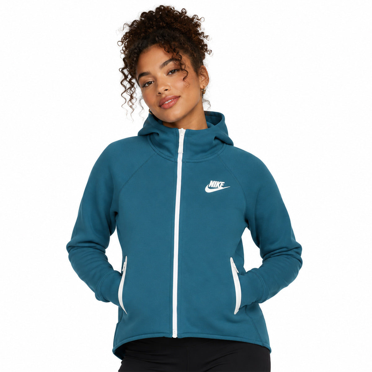 Nike Sportswear Tech Fleece Cape Women Hoodie Blue Force/Blue Force-White