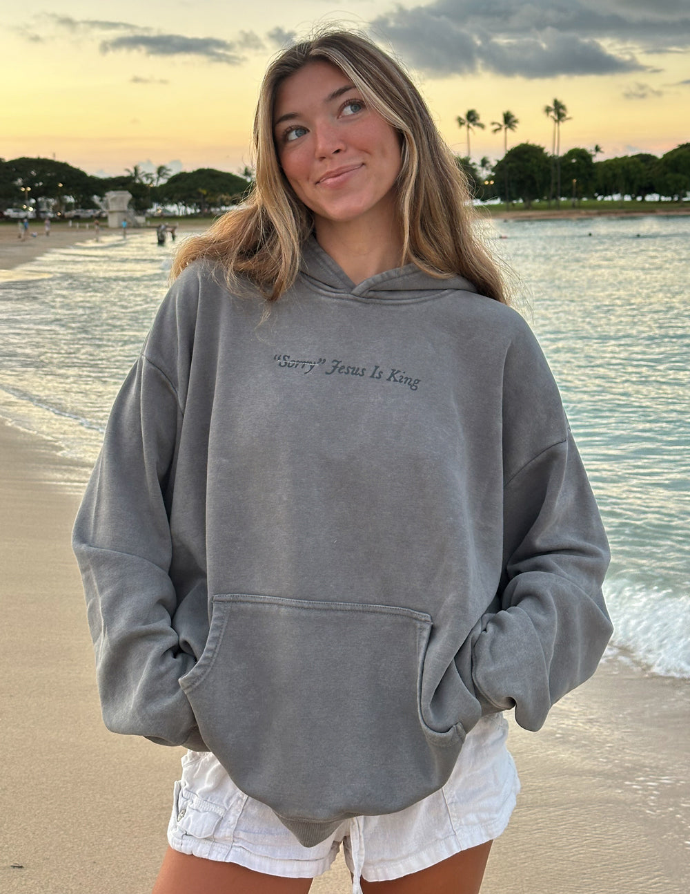 Elevated Faith Not Sorry Jesus Is King Unisex Hoodie