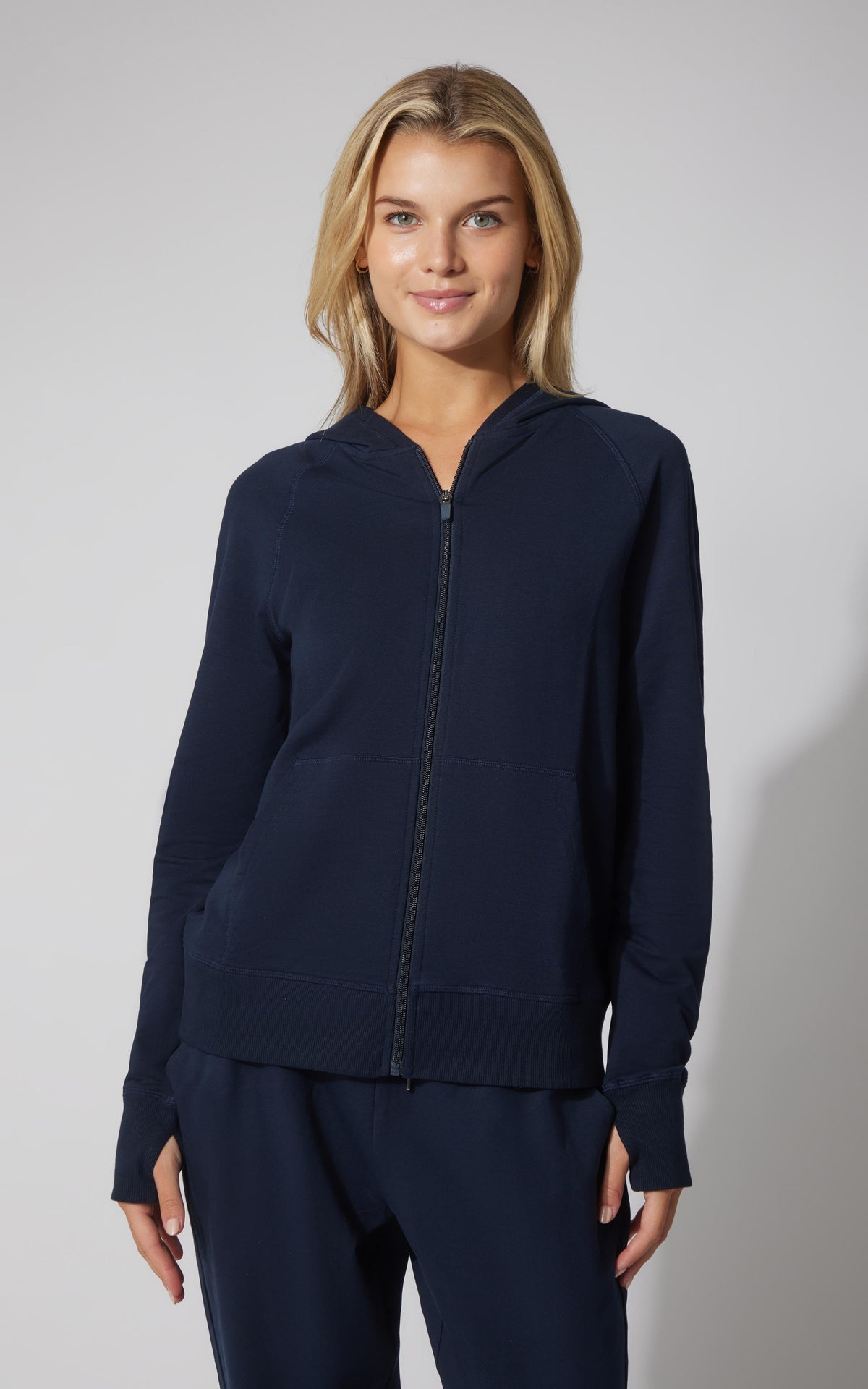 90 Degree by Reflex Terry Everyday Full Zip Hoodie Jacket
