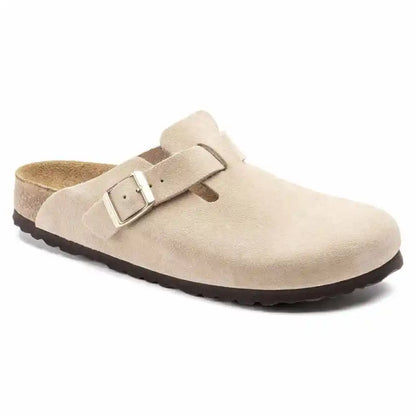 Birkenstock Boston Soft Footbed Suede Leather Clogs