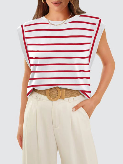 Women's Basic Fashion Casual Vest T-Shirt