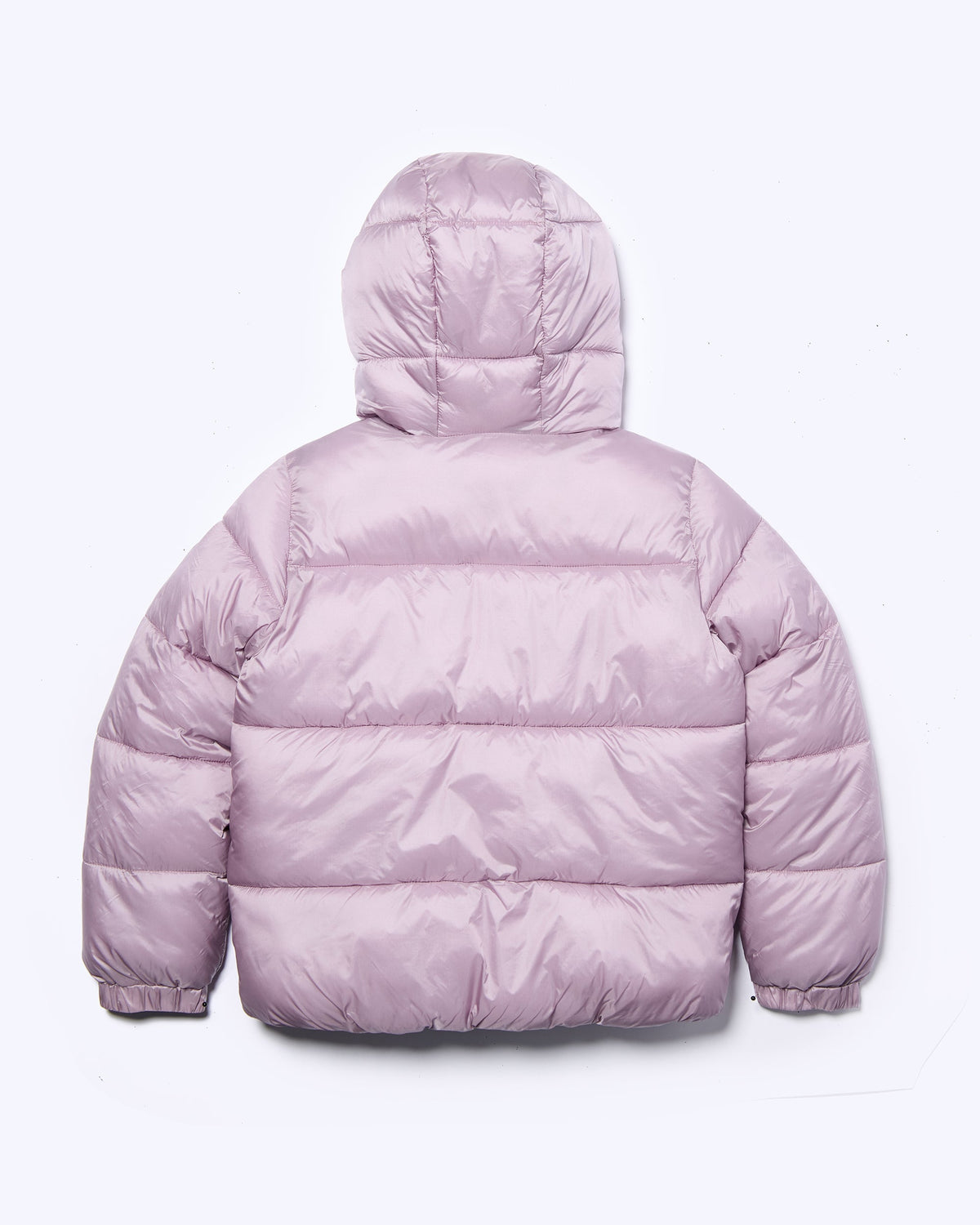 Girls Silk Shine Puffer Jacket - Dusty Grape