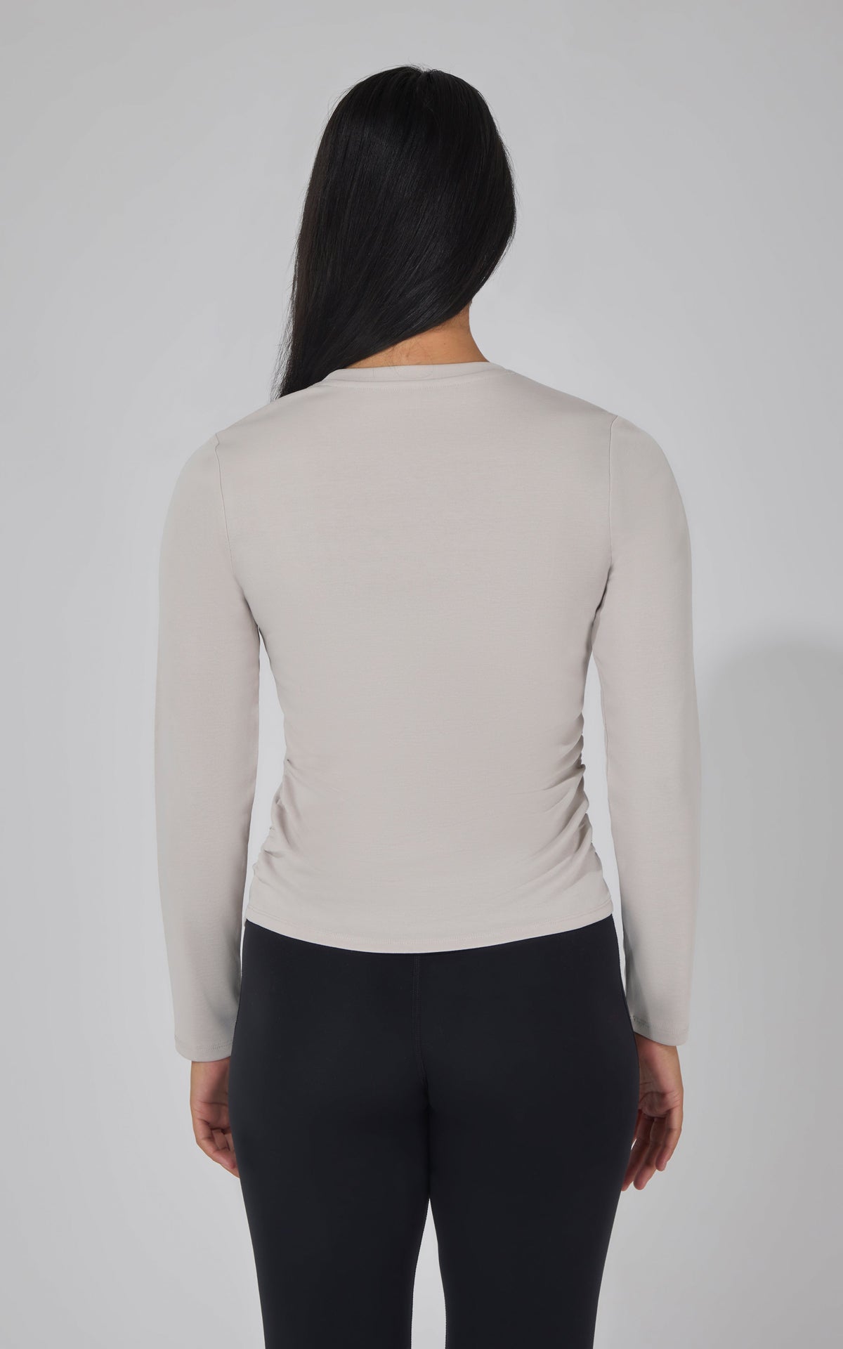 90 Degree by Reflex 2 PK Side Ruched Long Sleeve Top
