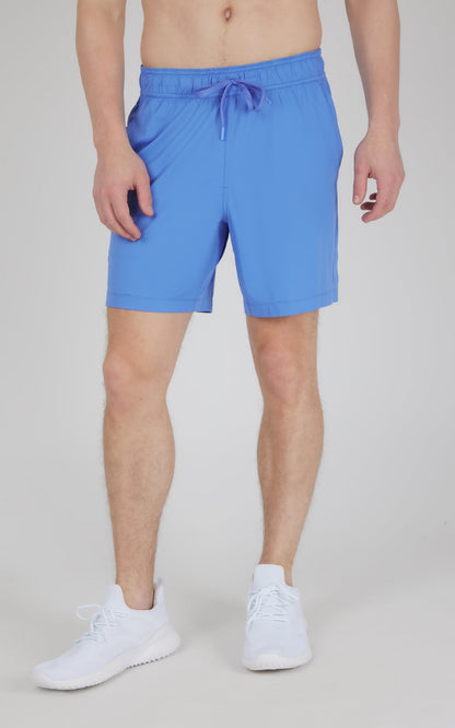 90 Degree by Reflex Men's Knit Stretch Pique Power 7" Shorts