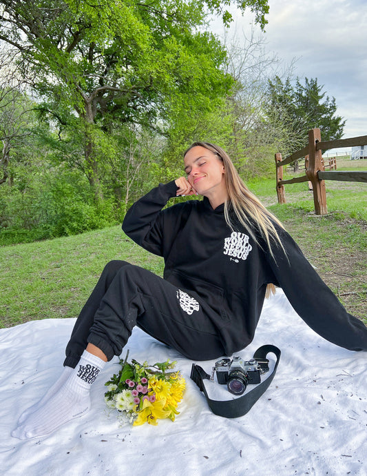 Elevated Faith Our World Needs Jesus Black Unisex Sweatpant