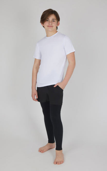 90 Degree by Reflex Boys 2 PK Running Short and Legging