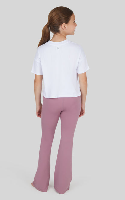 90 Degree by Reflex Girls 2 Pack Polarlux Everyday Full Length Tight and Polarlux Everyday Flared Leg Pant