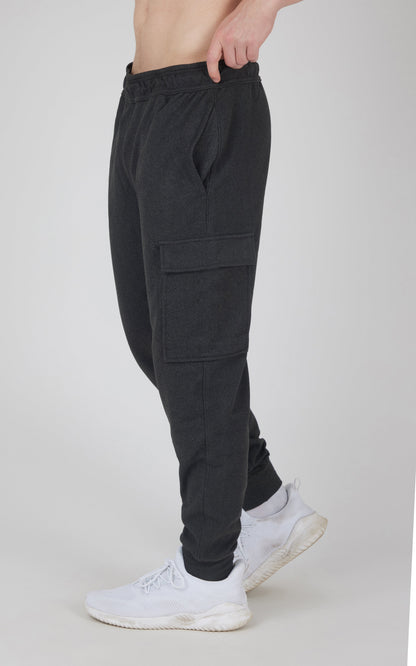 90 Degree by Reflex Men's Ultra Melange James Fleece Cargo Jogger