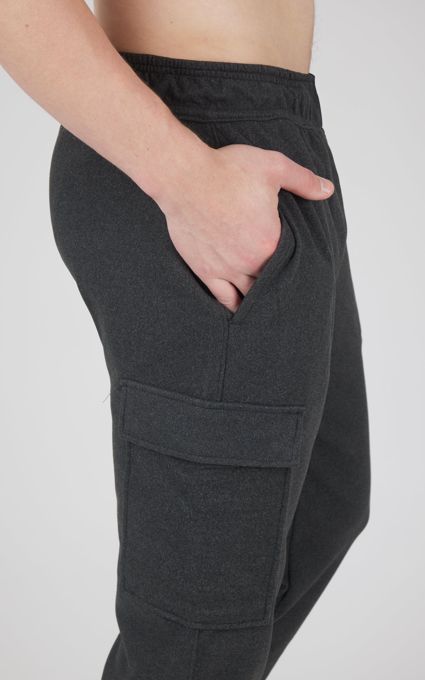 90 Degree by Reflex Men's Ultra Melange James Fleece Cargo Jogger