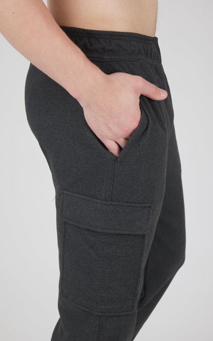 90 Degree by Reflex Men's Ultra Melange James Fleece Cargo Jogger