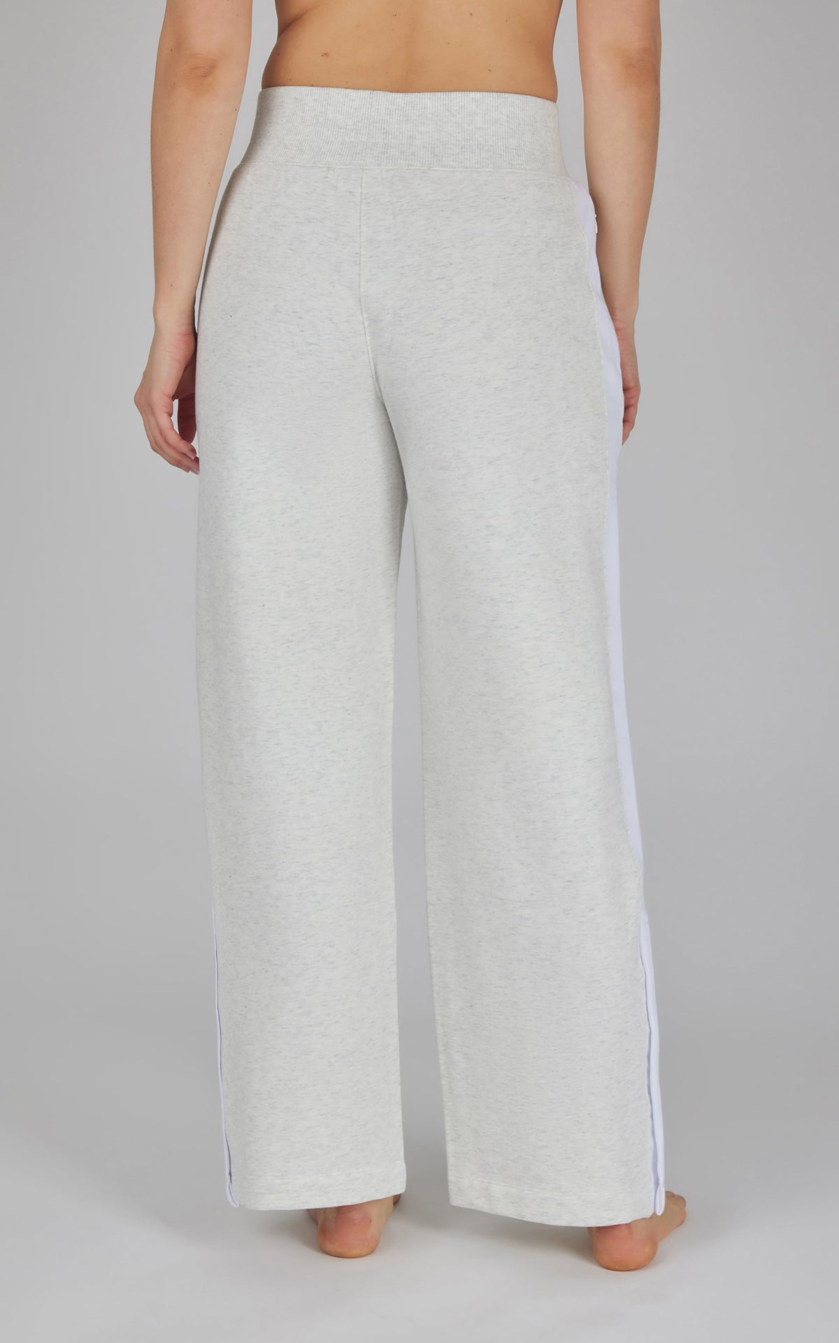 90 Degree by Reflex Cloud Plush Wide Leg Pant with Snap Detail