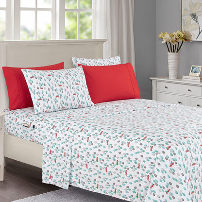 Elegant Comfort 6-Piece Christmas & Holiday Sheet Set - Soft as a Hotel Premium Quality