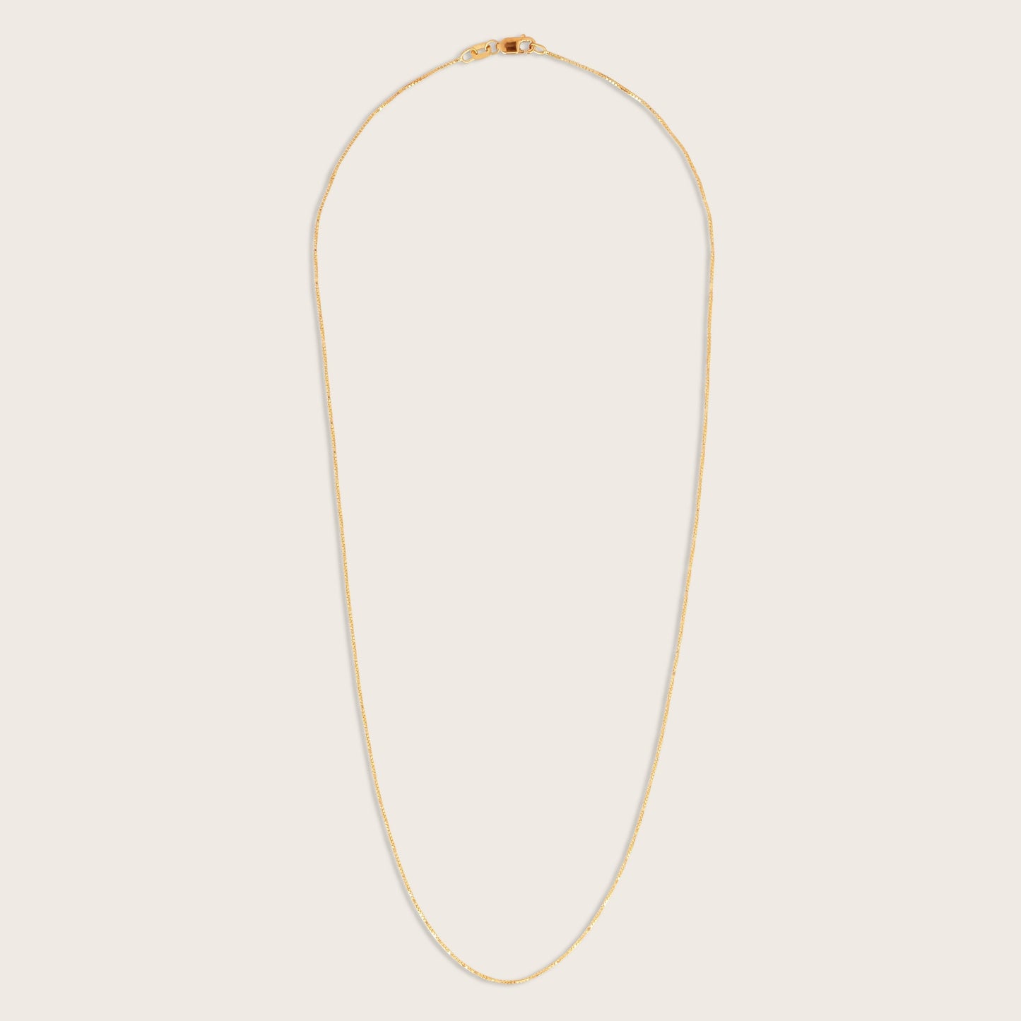 14k Yellow Gold Petite Box Chain Necklace