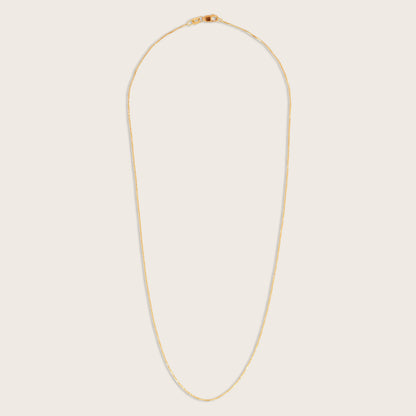 14k Yellow Gold Petite Box Chain Necklace