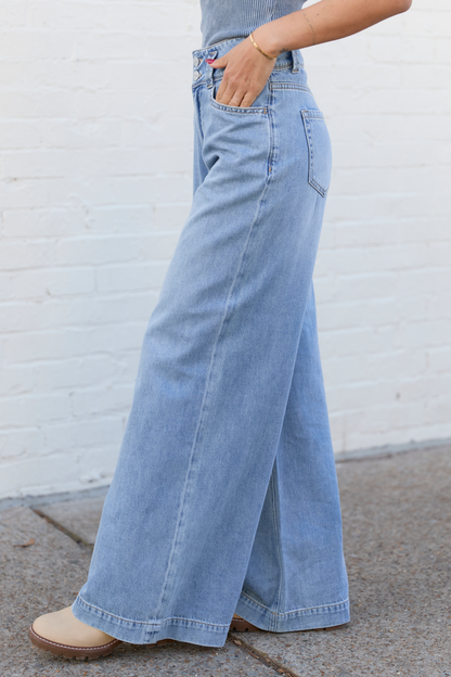 Desiree High Rise Wide Leg Jeans