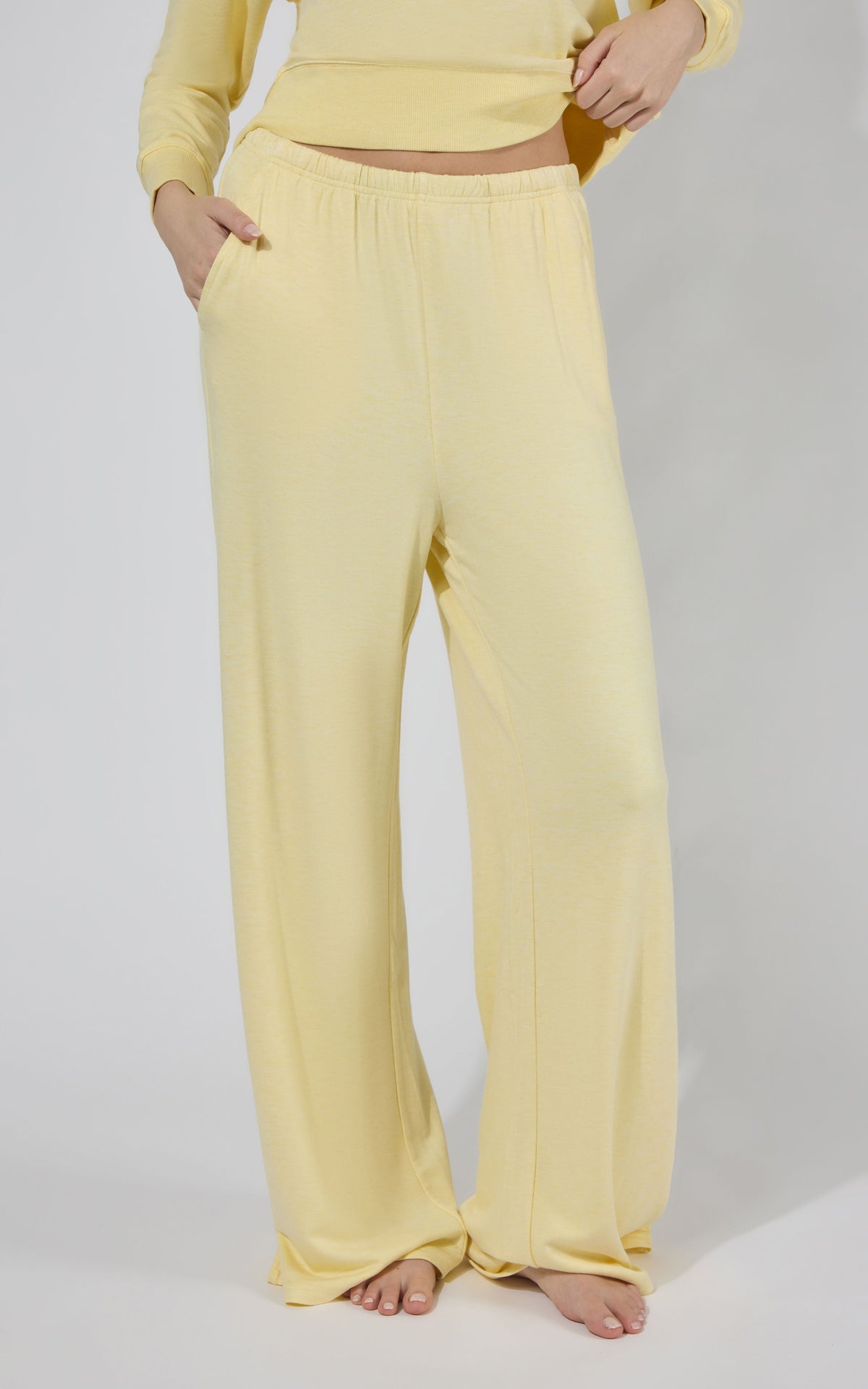 90 Degree by Reflex Modal Terry Relaxed Wide Pant