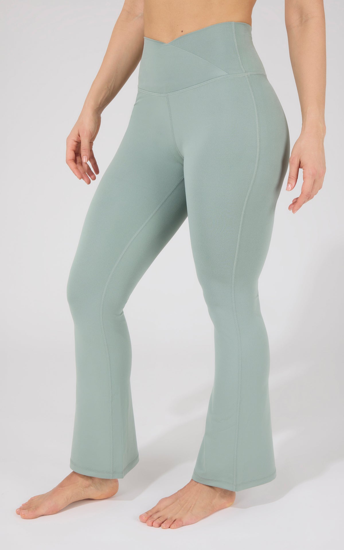 90 Degree by Reflex Lux Madison Crossover Waist 7/8 Flared Leg