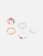 Elevated Faith Pastel Beaded Ring Set