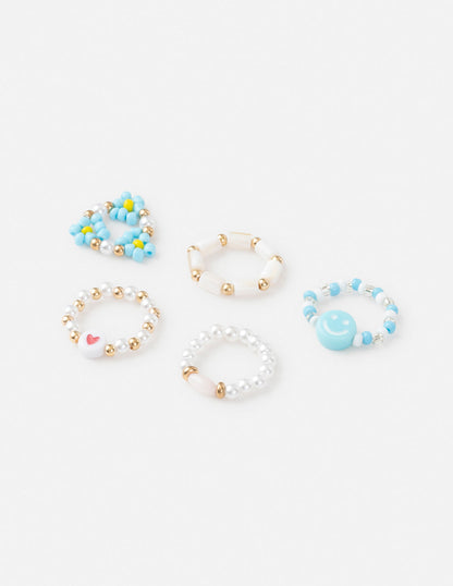 Elevated Faith Peace Beaded Ring Set
