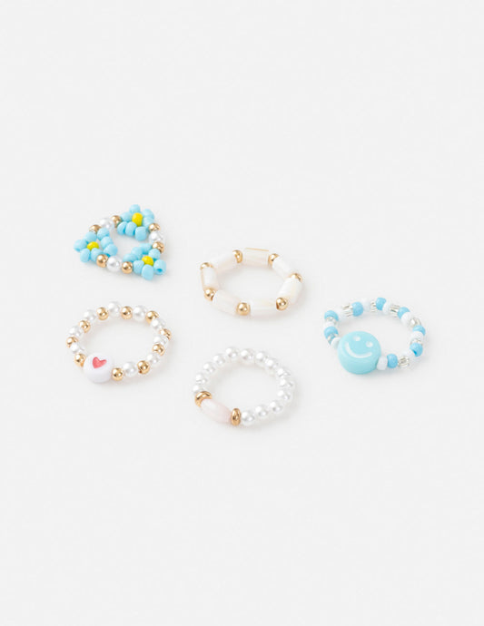 Elevated Faith Peace Beaded Ring Set