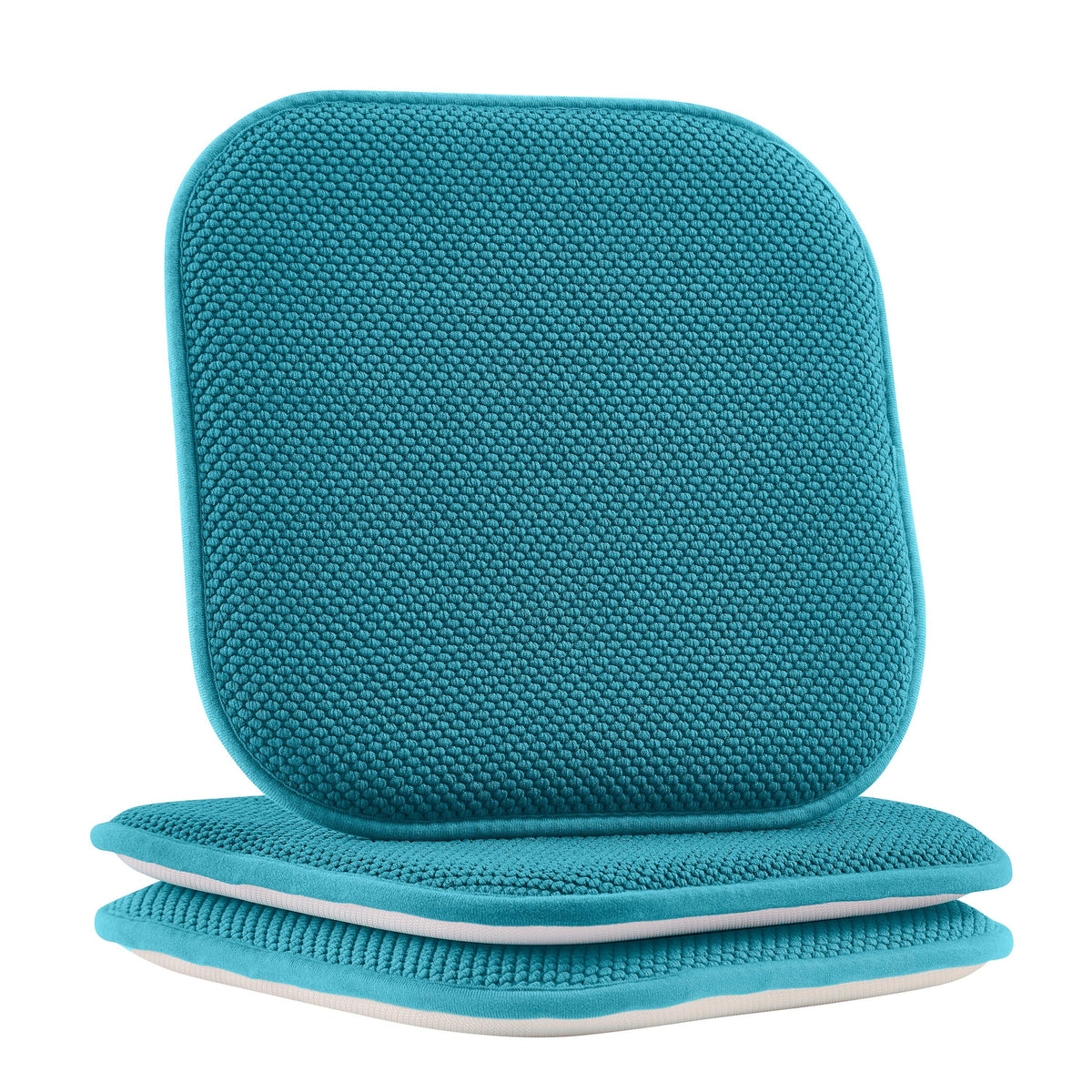 Elegant Comfort 2 Pack Textured Chair Cushion Covers - Skid-Proof Rubber Backing